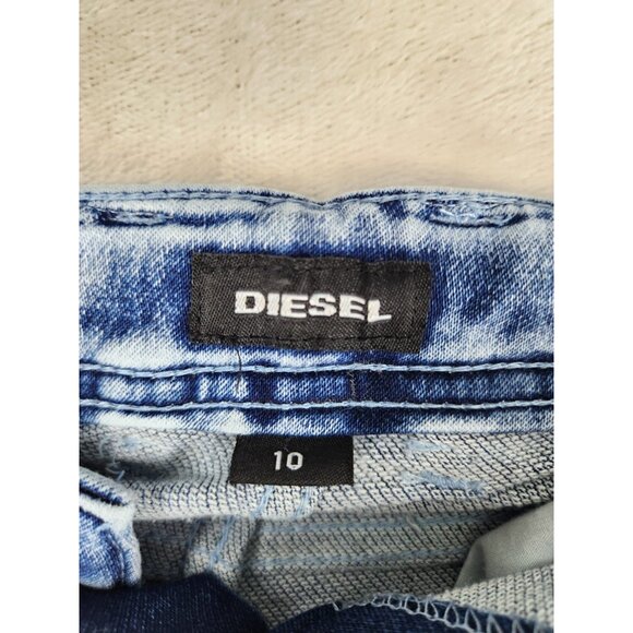 Diesel Kids Youth Boys Blue Jogger Pants Size 10 Stretchy Waist - Picture 6 of 15